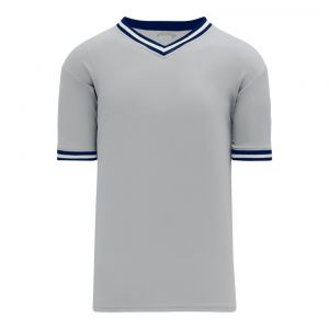 V1333 Volleyball Jersey - Grey/Navy/White - Front