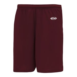 Athletic Knit LS1700-009 Field Lacrosse Shorts - Maroon - Primary