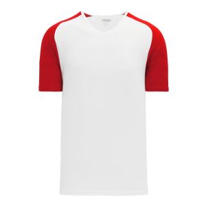Athletic Knit S1375-209 Soccer Jersey - White/Red - Primary