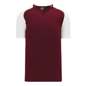 Athletic Knit S1375-233 Soccer Jersey - Maroon/White - Primary