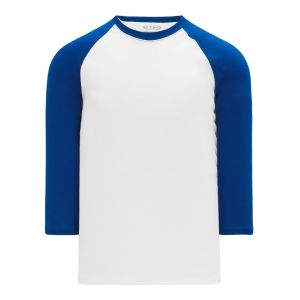 Athletic Knit S1846-207 Soccer Long Sleeve Shirt - White/Royal - Primary