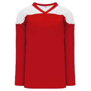 Athletic Knit H6100-208 League Hockey Jersey - Red/White - Primary