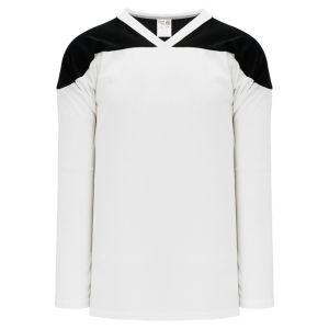 Athletic Knit H6100-222 League Hockey Jersey - White/Black - Primary