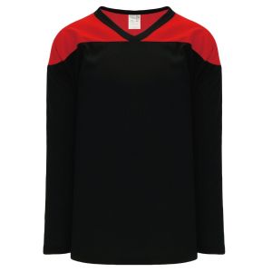 Athletic Knit H6100-249 League Hockey Jersey - Black/Red - Primary