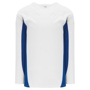 Athletic Knit H7100-207 Select Hockey Jersey - White/Royal - Primary