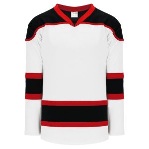 Athletic Knit H7500-415 Select Hockey Jersey - White/Black/Red - Primary