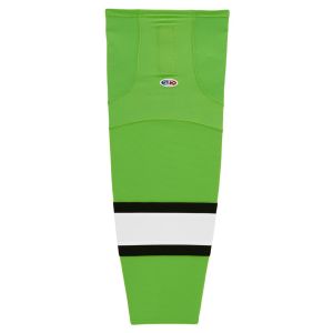 Athletic Knit HS2100-107 Lightweight Pro Hockey Socks - Lime/Black/White - Primary