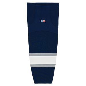 Athletic Knit HS2100-370 Lightweight Pro Hockey Socks - 2002 Edmonton 3rd Navy - Primary