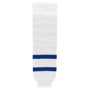 Athletic Knit HS630-205 Knitted Striped Hockey Socks - Old Toronto White - Primary