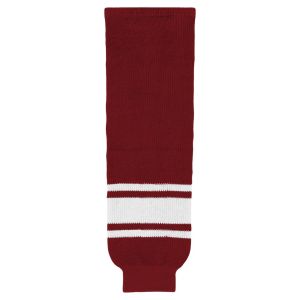 Athletic Knit HS630-362 Knitted Striped Hockey Socks - Phoenix Av Red - Primary
