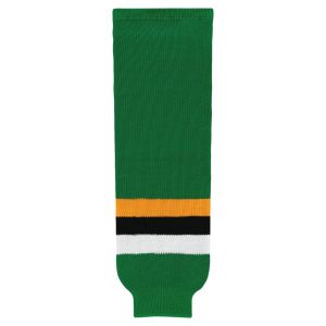 Athletic Knit HS630-406 Knitted Striped Hockey Socks - Minnesota Kelly With Black Stripe - Primary