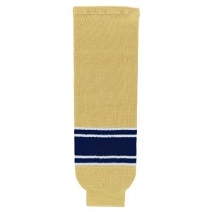 Athletic Knit HS630-522 Knitted Striped Hockey Socks - Notre Dame Vegas Gold - Primary