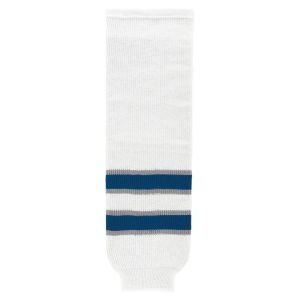 Athletic Knit HS630-596 Knitted Striped Hockey Socks - 2011 Winnipeg White - Primary