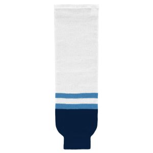 Athletic Knit HS630-667 Knitted Striped Hockey Socks - 2010 Florida 3rd White - Primary