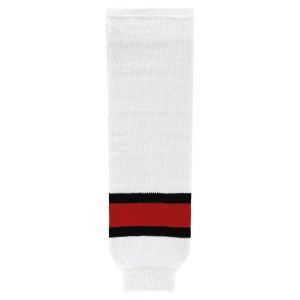 Athletic Knit HS630-741 Knitted Striped Hockey Socks - 2002 Team Canada White - Primary