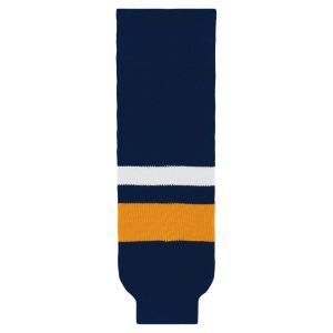 Athletic Knit HS630-800 Knitted Striped Hockey Socks - 2008 Buffalo Navy - Primary