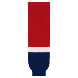 Athletic Knit HS630-808 Knitted Striped Hockey Socks - 2013 Washington Red - Primary