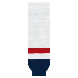 Athletic Knit HS630-809 Knitted Striped Hockey Socks - 2013 Washington White - Primary