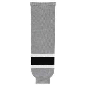 Athletic Knit HS630-954 Knitted Striped Hockey Socks - LA Stadium Series Grey - Primary
