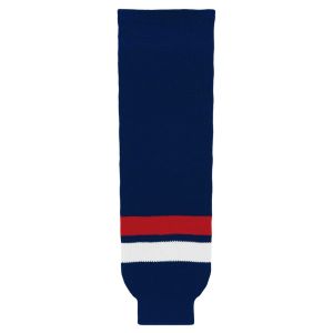 Athletic Knit HS630-980 Knitted Striped Hockey Socks - 2005 Team USA Navy - Primary