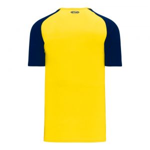 A1375 Apparel Short Sleeve Shirt - Maize/Navy - Back
