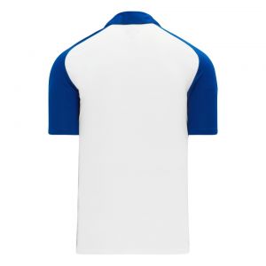 A1815 Apparel Polo Shirt - White/Royal - Back