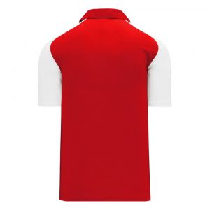 A1815 Apparel Polo Shirt - Red/White - Back