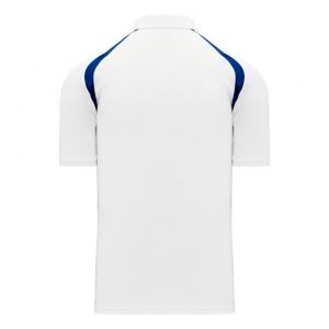 A1820 Apparel Polo Shirt - White/Royal - Back