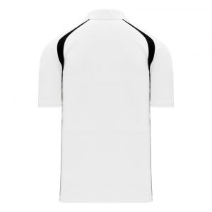 A1820 Apparel Polo Shirt - White/Black - Back