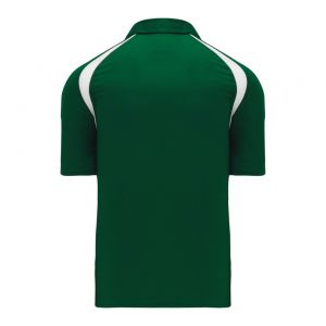A1820 Apparel Polo Shirt - Dark Green/White - Back