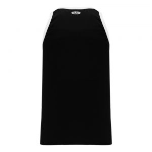 B1325 League Basketball Jersey - Black/White - Back