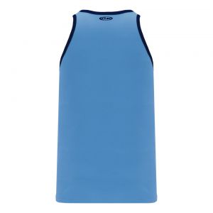 B1325 League Basketball Jersey - Sky/Navy - Back