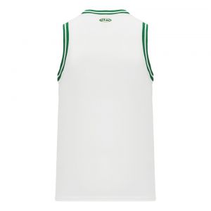 B1710 Pro Basketball Jersey - White/Kelly - Back