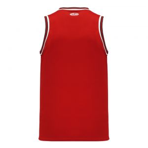 B1710 Pro Basketball Jersey - Red/Black/White - Back