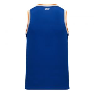 B1710 Pro Basketball Jersey - Royal/Orange/White/Grey - Back