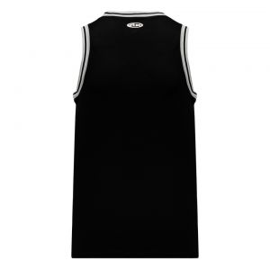 B1710 Pro Basketball Jersey - Black/Grey/White - Back