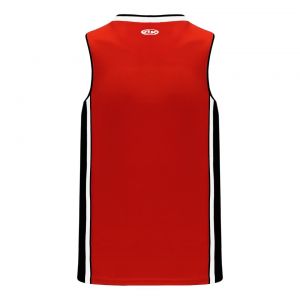 B1715 Pro Basketball Jersey - Red/Black/White - Back