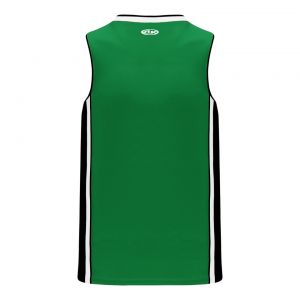 B1715 Pro Basketball Jersey - Kelly/White/Black - Back
