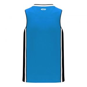 B1715 Pro Basketball Jersey - Pro Blue/Black/White - Back