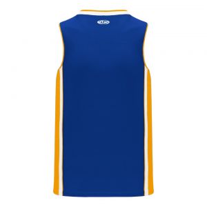 B1715 Pro Basketball Jersey - Royal/White/Gold - Back
