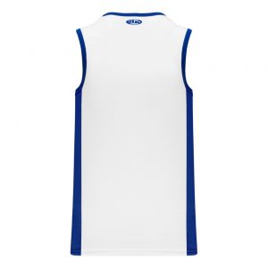 B2115 Pro Basketball Jersey - White/Royal - Back