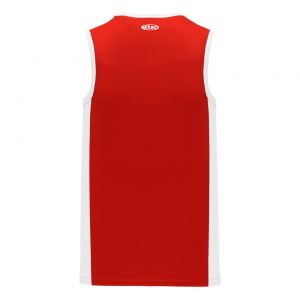 B2115 Pro Basketball Jersey - Red/White - Back