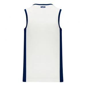 B2115 Pro Basketball Jersey - White/Navy - Back
