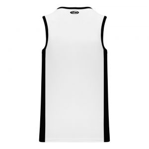 B2115 Pro Basketball Jersey - White/Black - Back