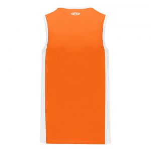 B2115 Pro Basketball Jersey - Orange/White - Back