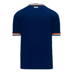 BA1333 Pullover Baseball Jersey - Navy/Orange/White - Back
