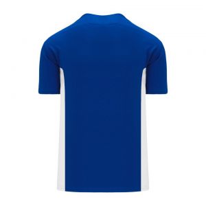 BA1343 One Button Baseball Jersey - Royal/White - Back
