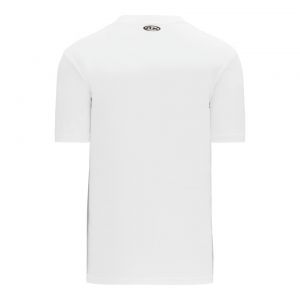BA1347 Two Button Baseball Jersey - White - Back