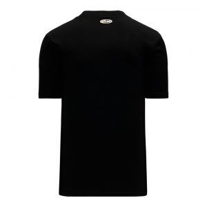 BA1347 Two Button Baseball Jersey - Black - Back
