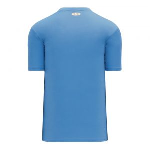 BA1347 Two Button Baseball Jersey - Sky Blue - Back